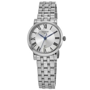 Tissot Carson Women's Silver Dial Stainless Steel Watch (30mm)