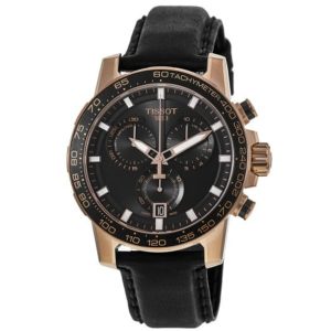 Tissot Supersport Chrono Men's Watch - Black Dial with Rose Gold Accents (T125.617.36.051.00)