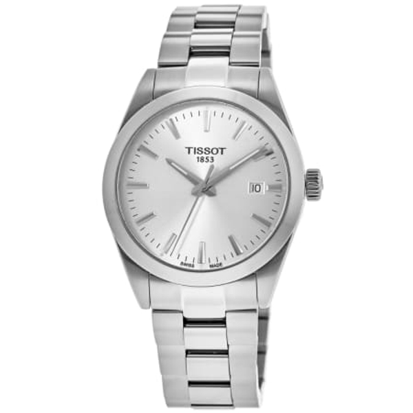 Tissot Gentleman T127.410.11.031.00 - Men's Quartz Silver Dial Stainless Steel Watch (40mm)