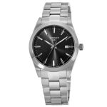 Tissot Gentleman Swiss Quartz Stainless Steel Men's Watch (40mm) - Black Dial - T127.410.11.051.00