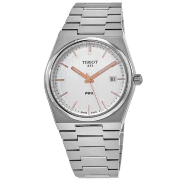 Tissot PRX Quartz 35mm Silver Dial Stainless Steel Unisex Watch