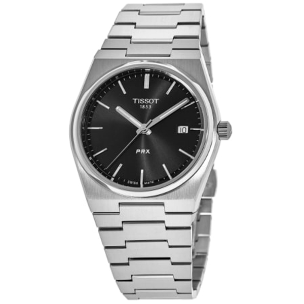 Tissot PRX Quartz 40mm Black Dial Stainless Steel Men's Watch T137.410.11.051.00