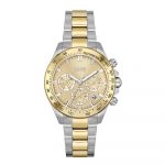 Hugo Boss Sport Lux Novia Women's Watch 1502618 Golden Dial Two-Tone Silver/Gold Bracelet