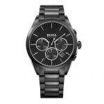 Men's Watch Hugo Boss Onyx 1513365 Sports Chronometer In Black Steel