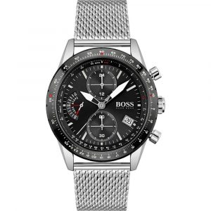 Hugo Boss Pilot Edition 1513886 Chronograph Black Dial Men's Watch