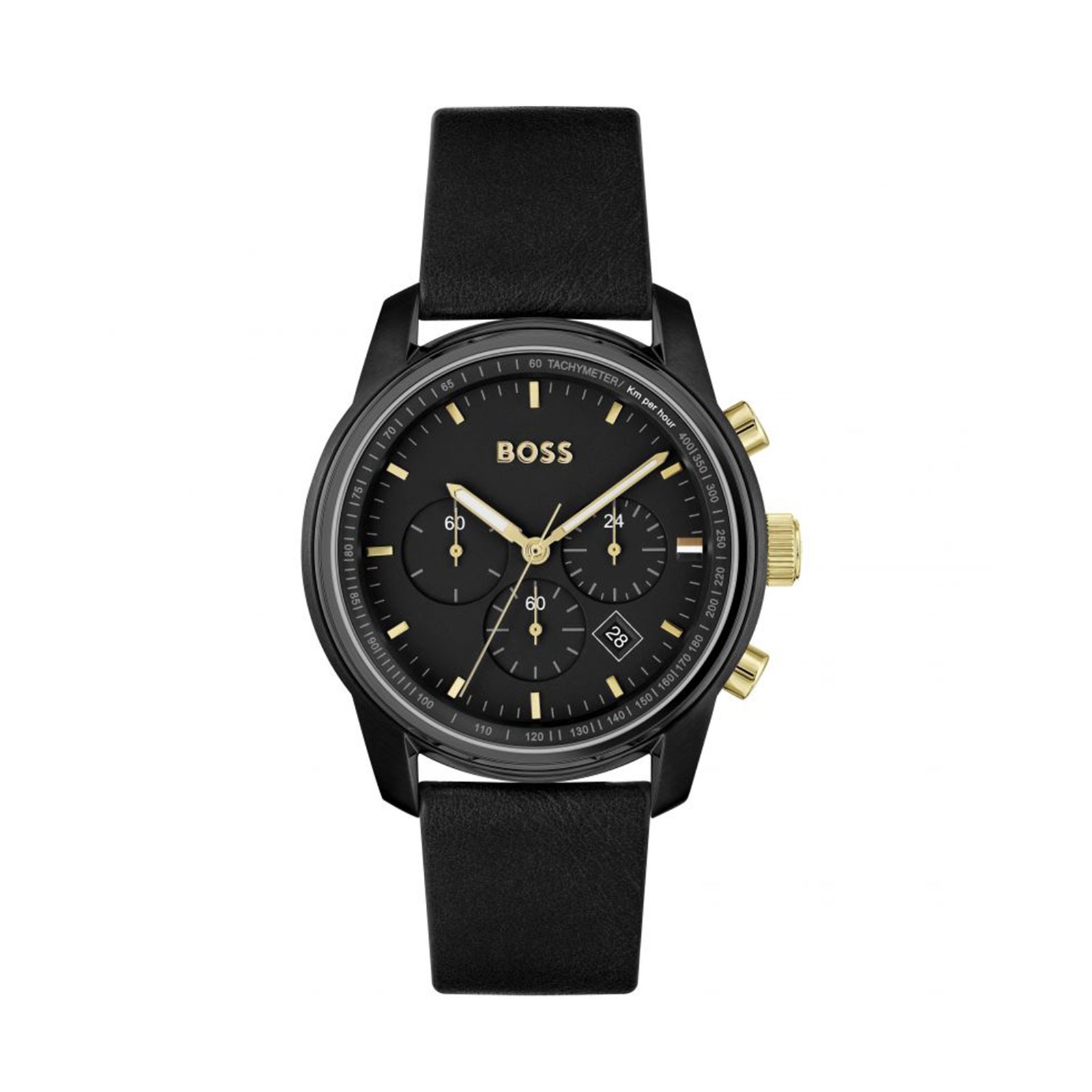 Hugo Boss Trace Chronograph Leather Men's Watch 1514003