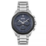 Hugo Boss Silver-Tone Steel Blue Dial Chronograph Men's Watch 1514015