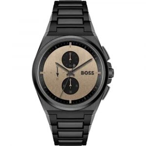 Hugo Boss Black Steel Brown Dial Chronograph Men's Watch 1514043