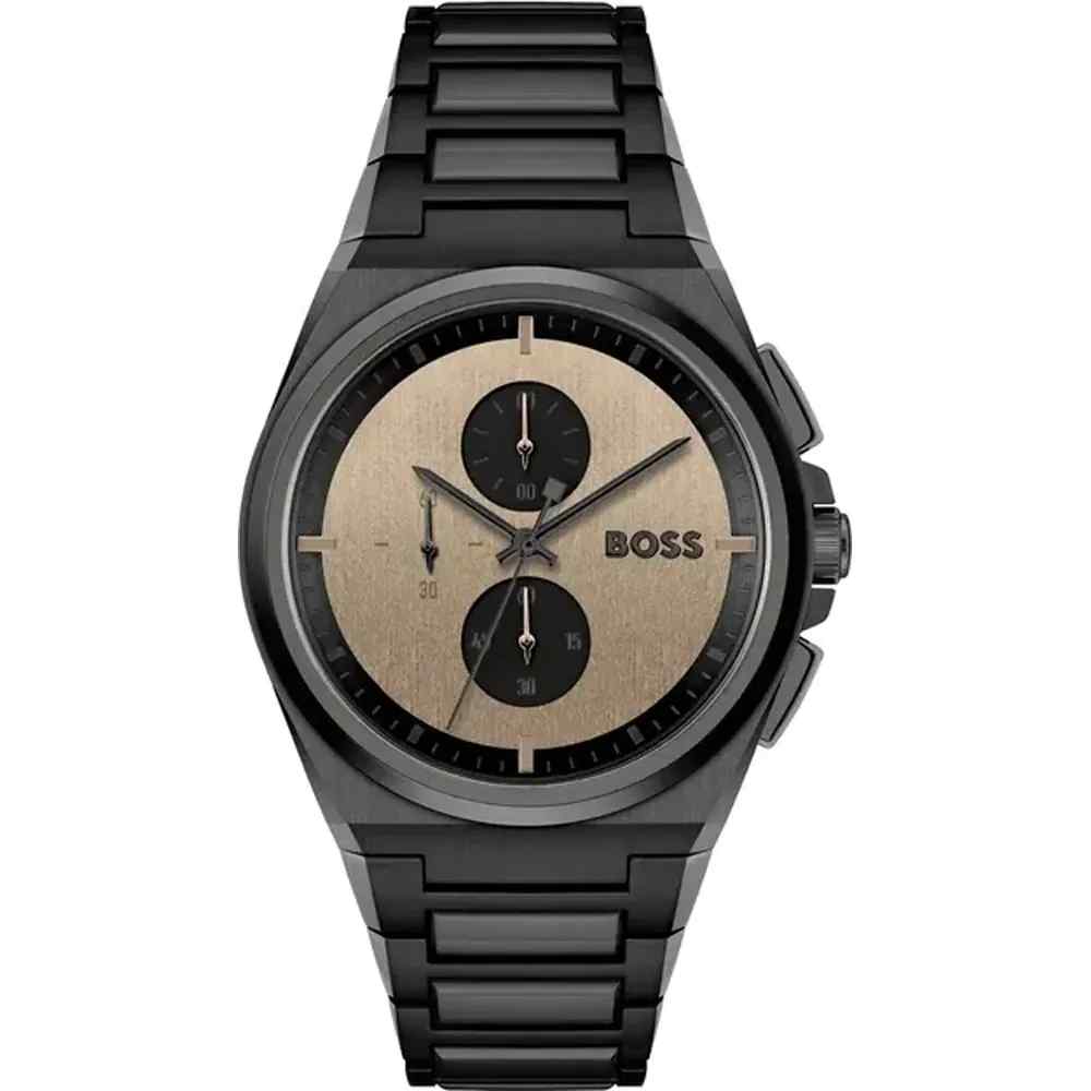 Hugo Boss Black Steel Brown Dial Chronograph Men's Watch 1514043