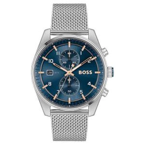 Hugo Boss Gregor Watch 1514052 Blue Dial Steel Bracelet