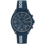 Hugo Boss Silicone Blue Dial Chronograph Men's Watch 1514061