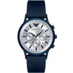 Emporio Armani Men's Watch Renato AR11026 Blue Silicone Strap