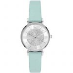 Emporio Armani AR11443 Two-Hand Blue Leather Watch