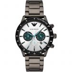 Emporio Armani Chronograph Gunmetal Stainless Steel Watch