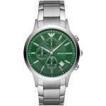 Emporio Armani Chronograph Stainless Steel Green Dial Men's Watch AR11507