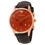 Emporio Armani Classic Chronograph Burgundy Dial Men's Watch AR1890
