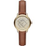 Burberry Women's BU10101 Classic Gold-Tone Watch with Brown Leather Strap