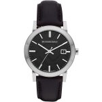 Burberry The City Check BU9009 Unisex Watch - Black Leather Strap