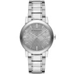 Burberry BU9035 Unisex Grey Check Dial Stainless Steel Watch
