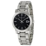 Burberry Women's BU9101 Check Stamped Dial Stainless Steel Watch