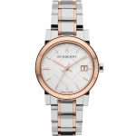 Burberry Women's Two-Tone Check Stamped Watch BU9105 - 34mm