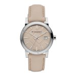 Burberry The City BU9107 Women's Beige Leather Watch - 34mm