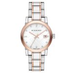 Burberry Women's Two-Tone Diamond Check Stamped Watch (BU9127)