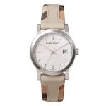 Burberry The City Haymarket BU9132 Women's White Dial Leather Watch
