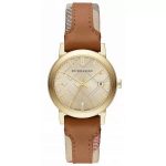 Burberry The City Haymarket 34mm Gold Dial Women's Watch - BU9133