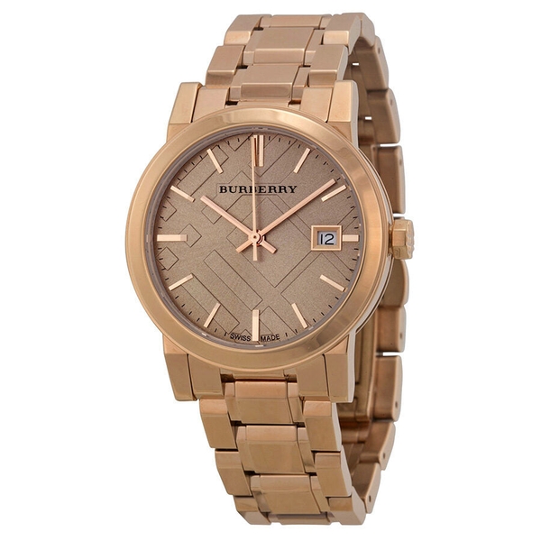 Burberry The City Rose Gold-Tone Ladies' Watch - 34mm