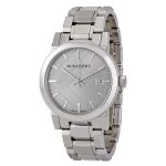 Burberry The City Ladies' Grey Check Dial Stainless Steel Watch (BU9143)