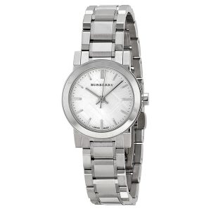 Burberry BU9200 Petite Silver Check Dial Stainless Steel Women's Watch