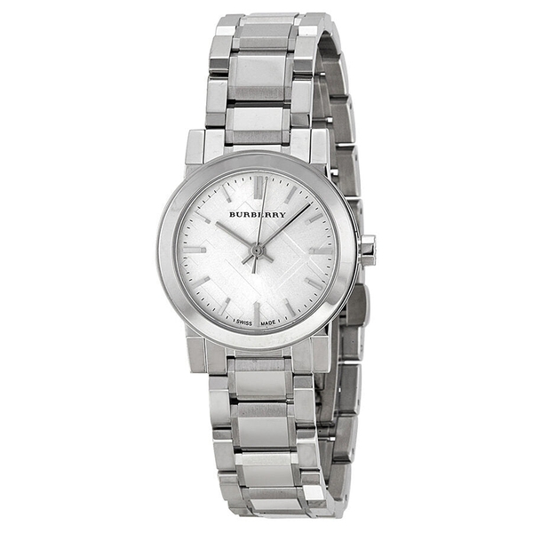 Burberry BU9200 Petite Silver Check Dial Stainless Steel Women's Watch