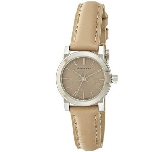 Burberry The City Petite Beige Leather Watch BU9207