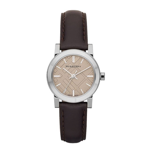 Burberry The City Nova BU9208 Women's Beige Leather Watch - 26mm
