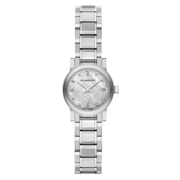 Burberry The City Diamond Ladies Watch - 26mm Silver Stainless Steel (BU9213)