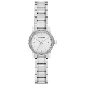 Burberry The City Diamond Ladies Watch - 26mm Silver BU9220