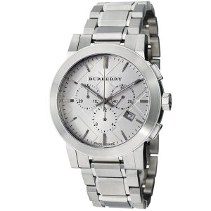 Burberry The City Men's Chronograph Silver Watch BU9350 - 42mm