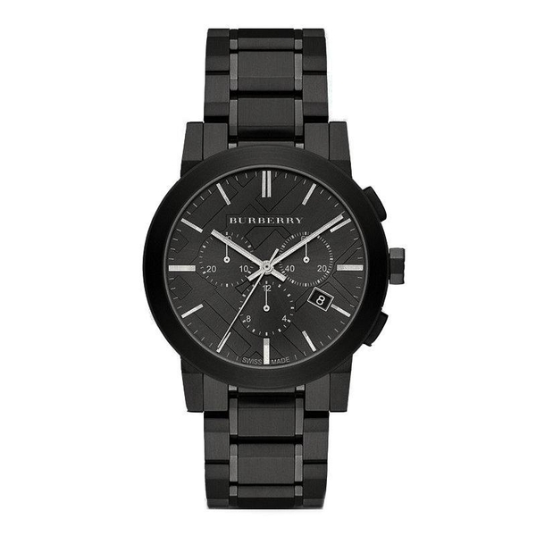 Burberry The City Men's Chronograph Watch - 42mm Black PVD (BU9354)