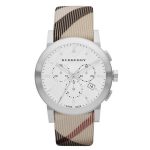 Burberry The City Nova BU9357 Men's Chronograph Watch - Silver/Beige