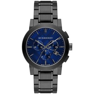 Burberry The City Men's Chronograph Watch (BU9365) - Gunmetal Blue