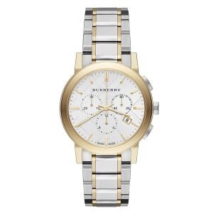 Burberry BU9751 Chronograph Two-Tone Gold 38mm Watch - Unisex