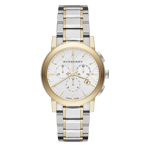 Burberry BU9751 Chronograph Two-Tone Gold 38mm Watch - Unisex