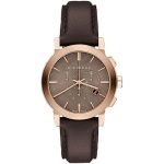Burberry The City BU9755 Unisex Watch - Chocolate Brown Leather Strap & Rose Gold Case