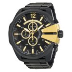 Diesel Mega Chief Chronograph Black Ion-plated Men's Watch (DZ4338)