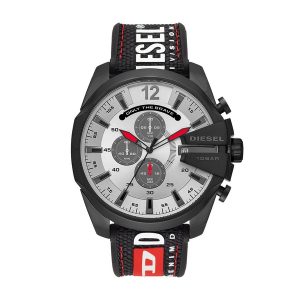 Diesel Mega Chief Chronograph Black Silicone Watch DZ4512
