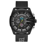 Diesel Mega Chief Men's Chronograph Black Stainless Steel Mesh Watch DZ4514