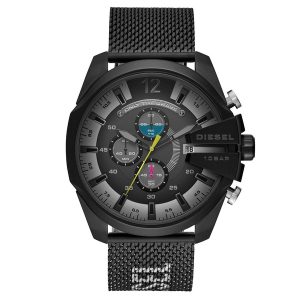 Diesel Mega Chief Men's Chronograph Black Stainless Steel Mesh Watch DZ4514