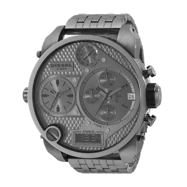 Diesel DZ7247 Men's Oversized Vintage Grey Stainless Steel Watch
