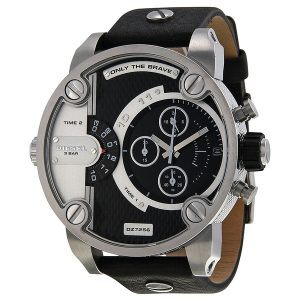 Diesel Little Daddy Oversized Chronograph Watch - Black/Grey (DZ7256)